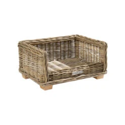 51 Degrees North Rattan Bed -Online Haustier Lieferungen 51 degrees north rattan bed 216947 0500 none